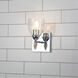 Fun Finial 1 Light Polished Chrome Wall Sconce Wall Light